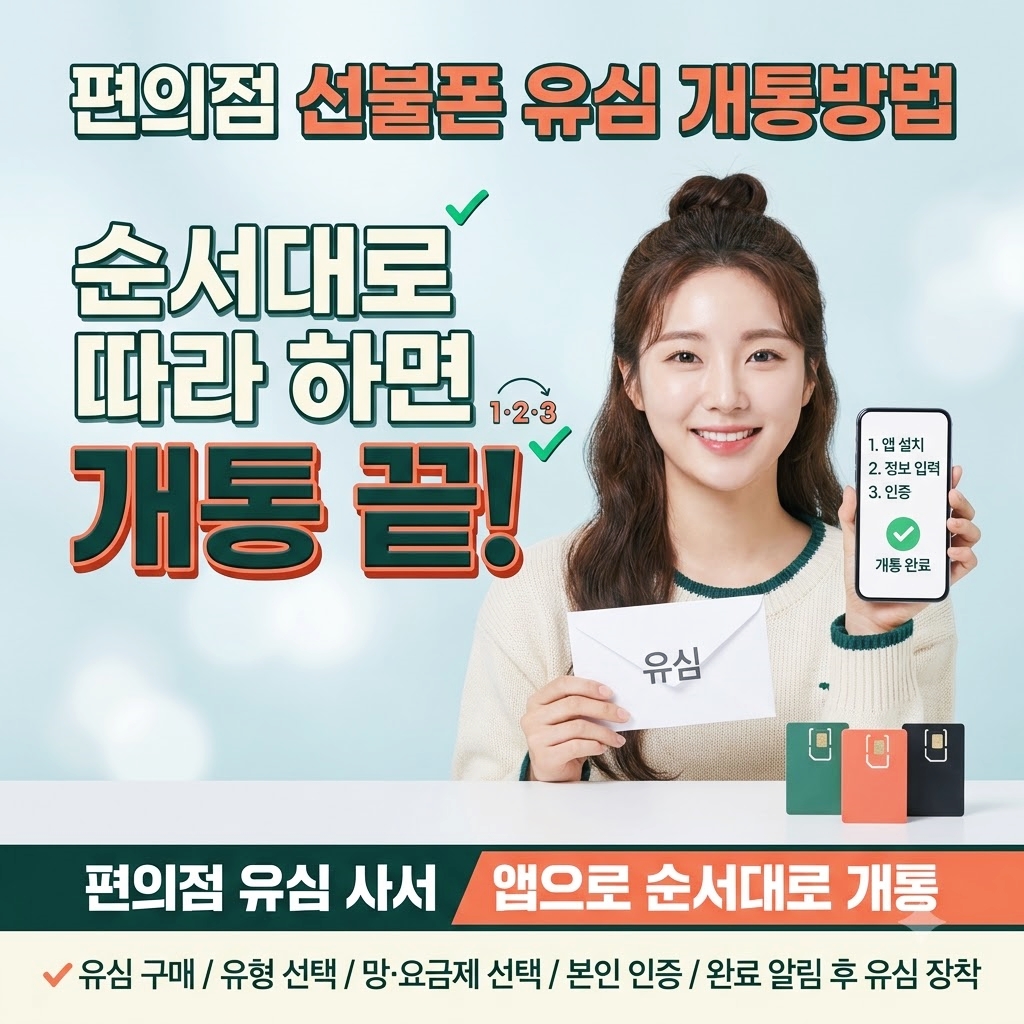 선불유심 개통 순서