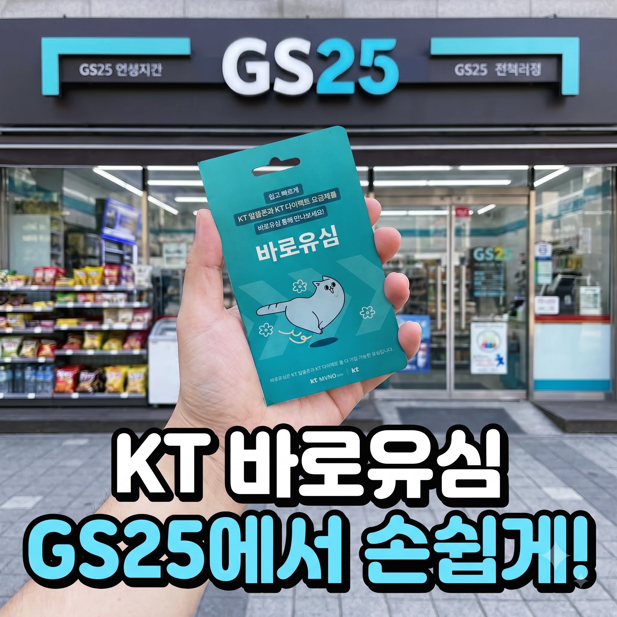 편의점 선불유심 개통 안내