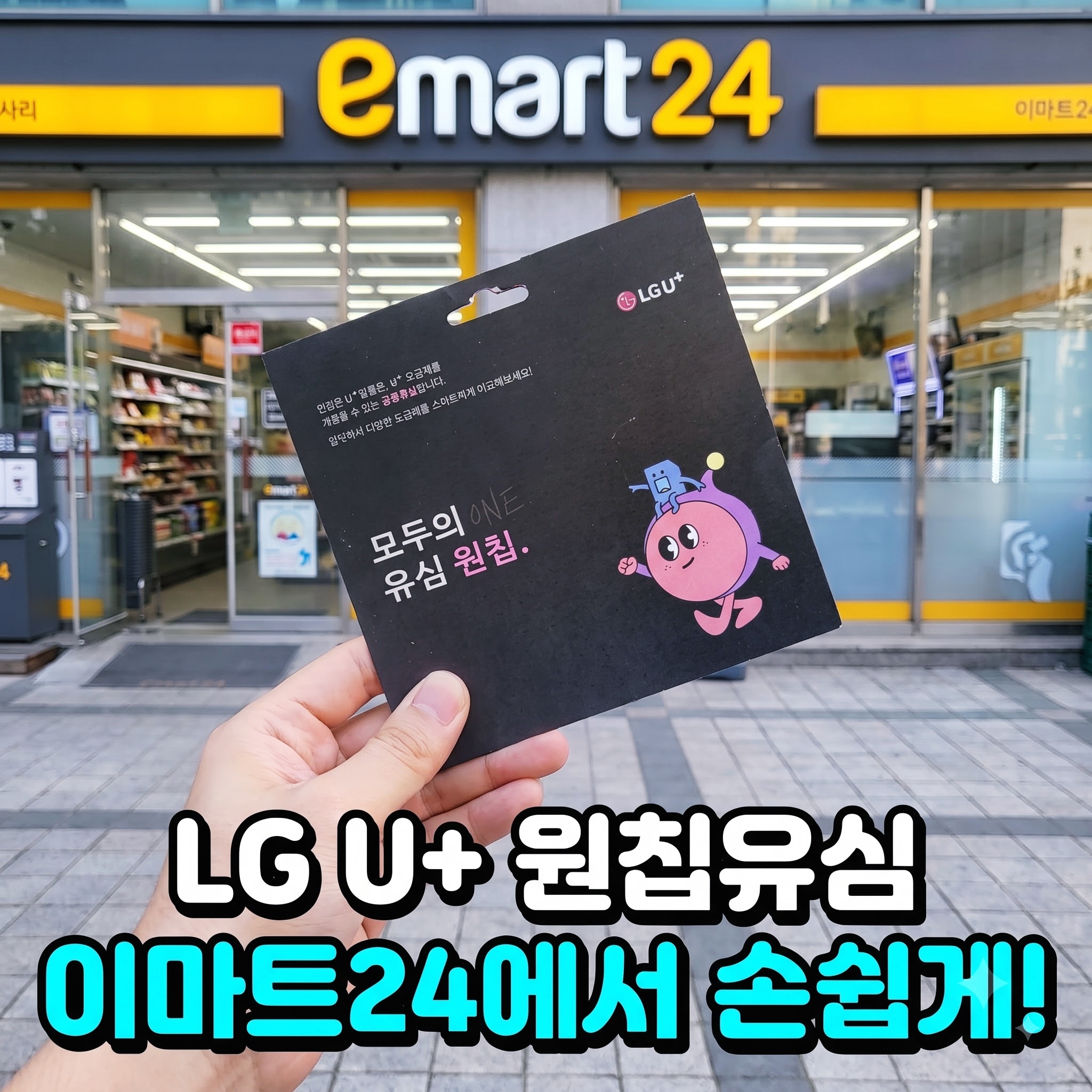 편의점별 선불유심 취급 상품과 가격